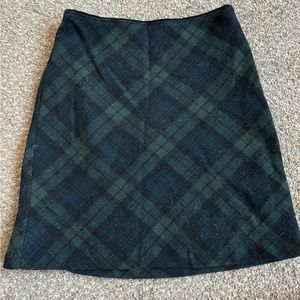 NEW Abercrombie Dark Blue and Green Plaid Skirt